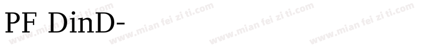 PF DinD字体转换